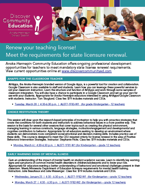 FLYER teacher professional development opportunities FLYER teacher professional development opportunities